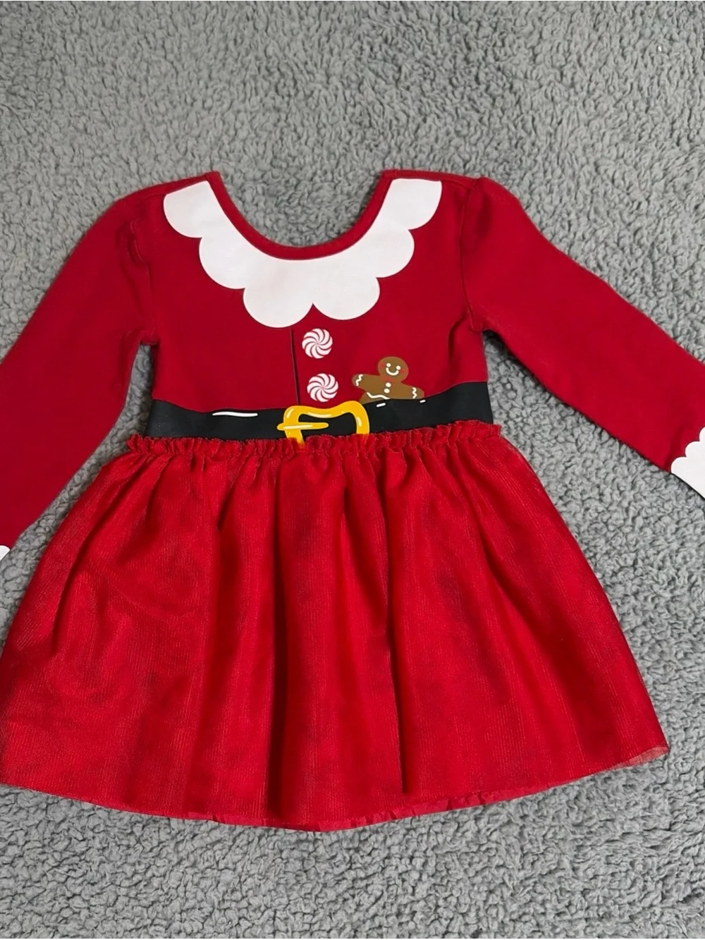 Red Mrs. Claus Holiday Tutu Dress